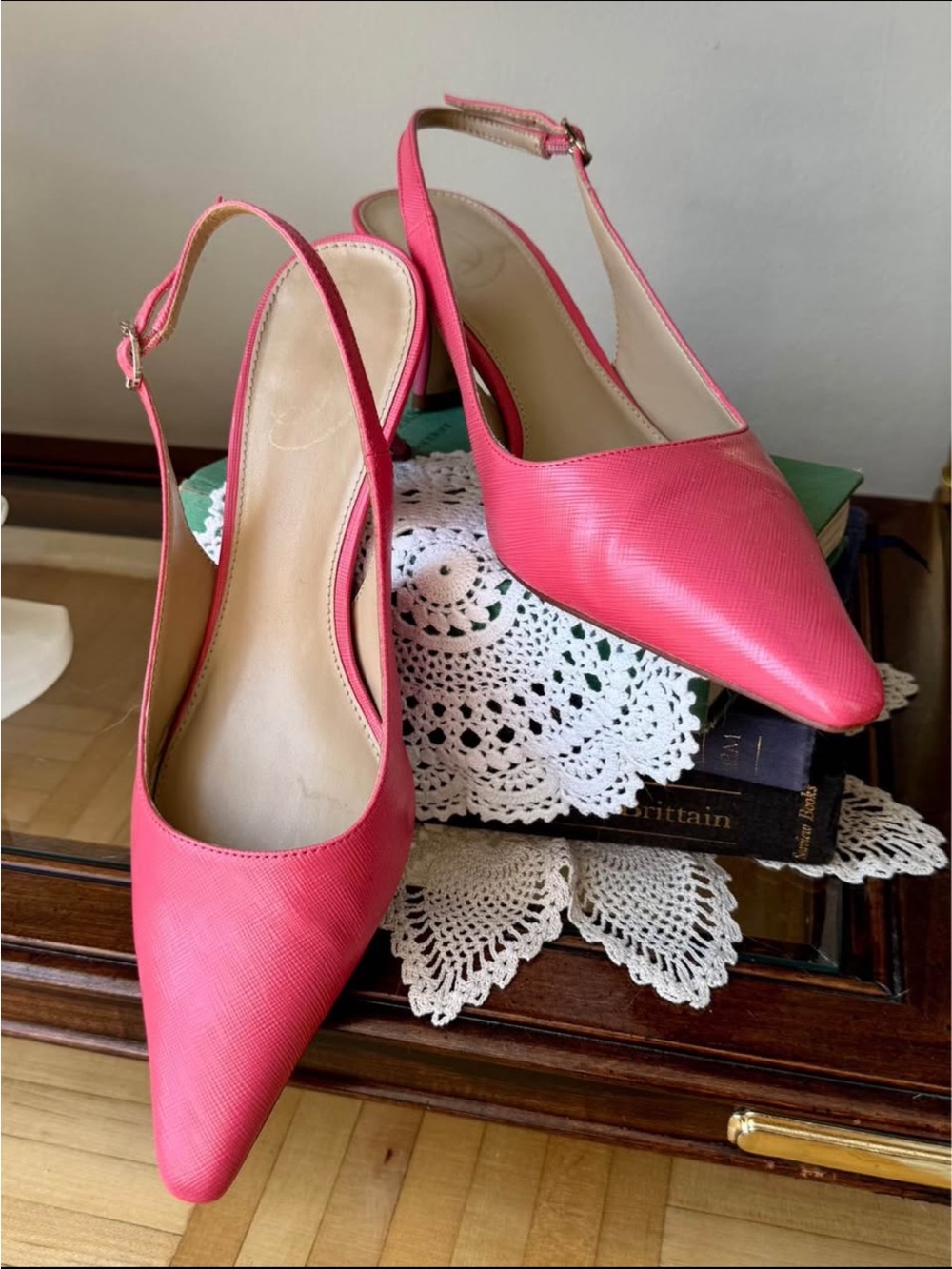 Sam Edelman Bianka Sling Pumps – Coral Pink – Size 8